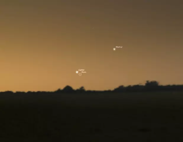 Güneş doğmadan hemen önce Merkür’ü doğuda görmek mümkündür. (Kaynak: Uzayastronomi.com)
